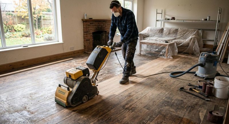 Wood Floor Service detail