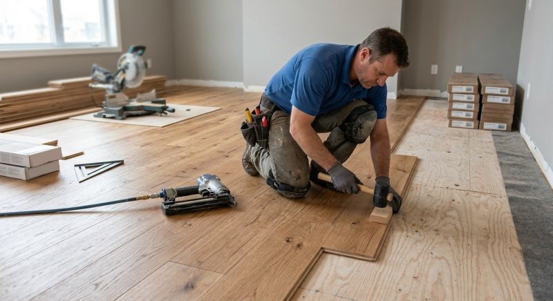 Hardwood Floor Installation in Indian Trail, NC
