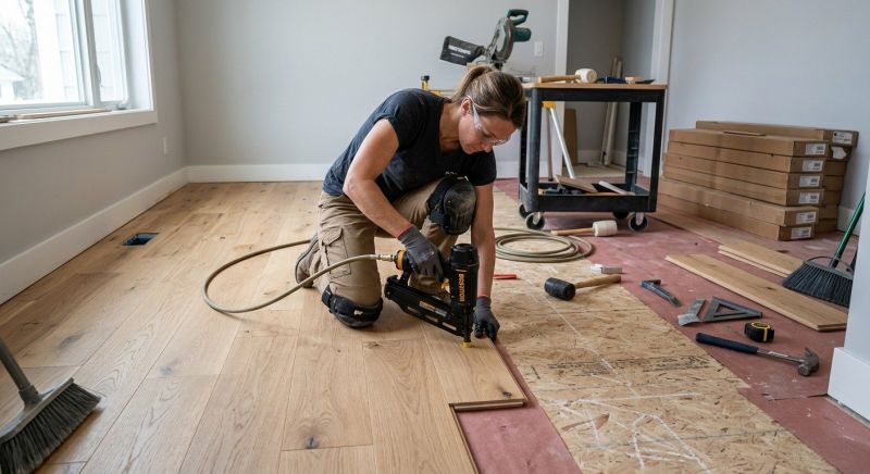 Hardwood Floor Installation in Midland, NC