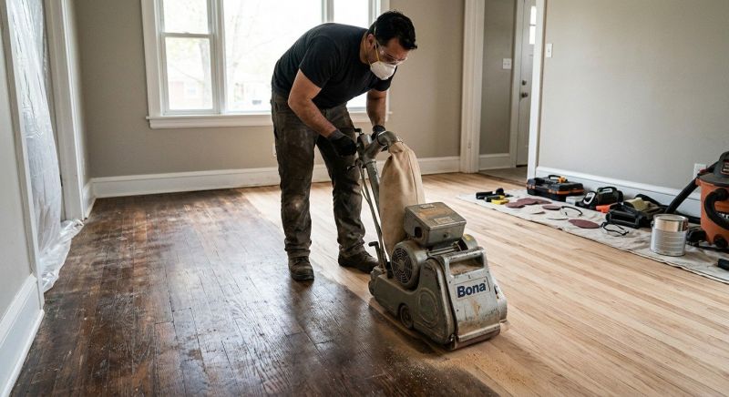 Wood Floor Refinishing project example