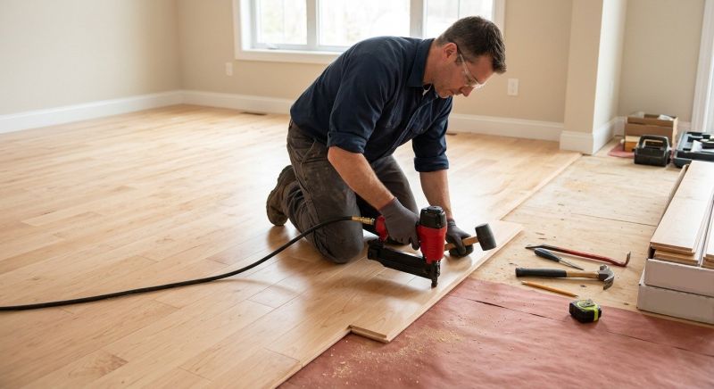 Maple Flooring Installation in Cornelius, NC