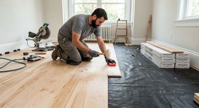 Maple Flooring Installation in Midland, NC