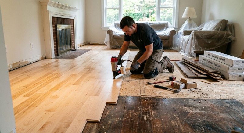 Maple Flooring Installation in Monroe, NC