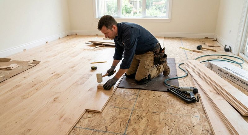 Maple Flooring Installation in Union County, NC