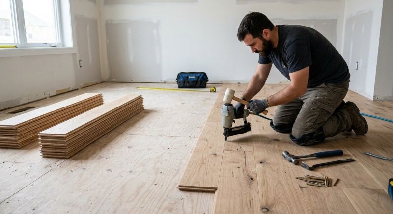 Oak Floor Installation in Indian Trail, NC