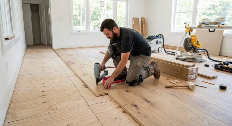 Oak Floor Installation in Indian Trail, NC