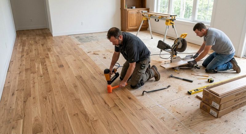 Oak Floor Installation in Midland, NC