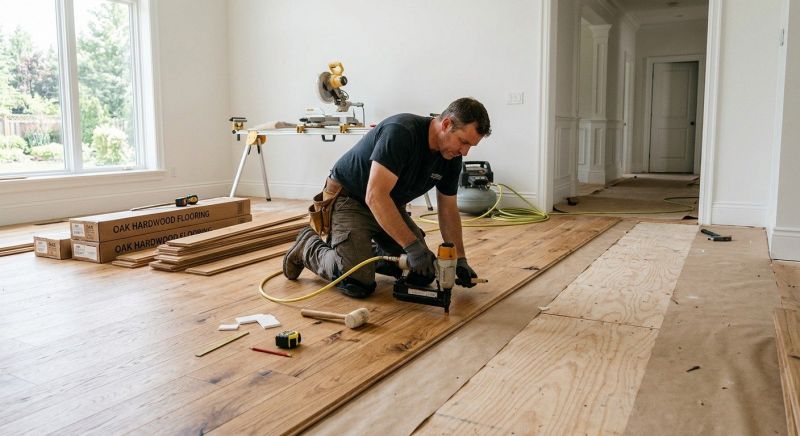 Oak Floor Installation in Mount Holly, NC