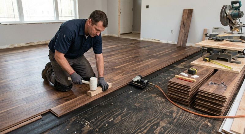 Walnut Flooring Installation in Charlotte, NC