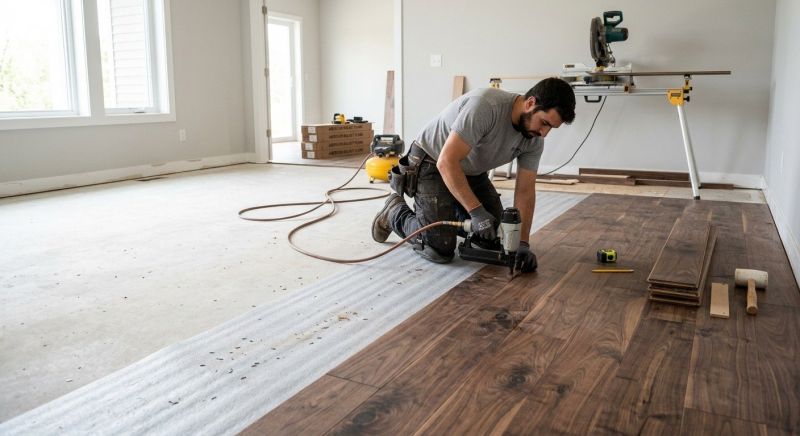 Walnut Flooring Installation in Charlotte, NC