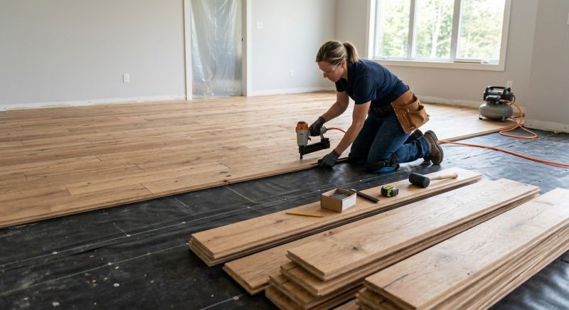Wide Plank Floor Installation in Charlotte, NC