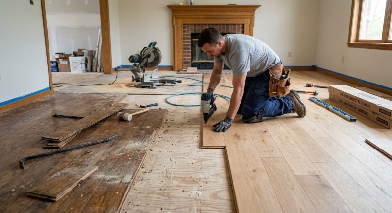 Wood Floor Replacement in Denver, NC