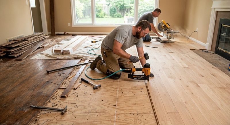 Wood Floor Replacement in Union County, NC